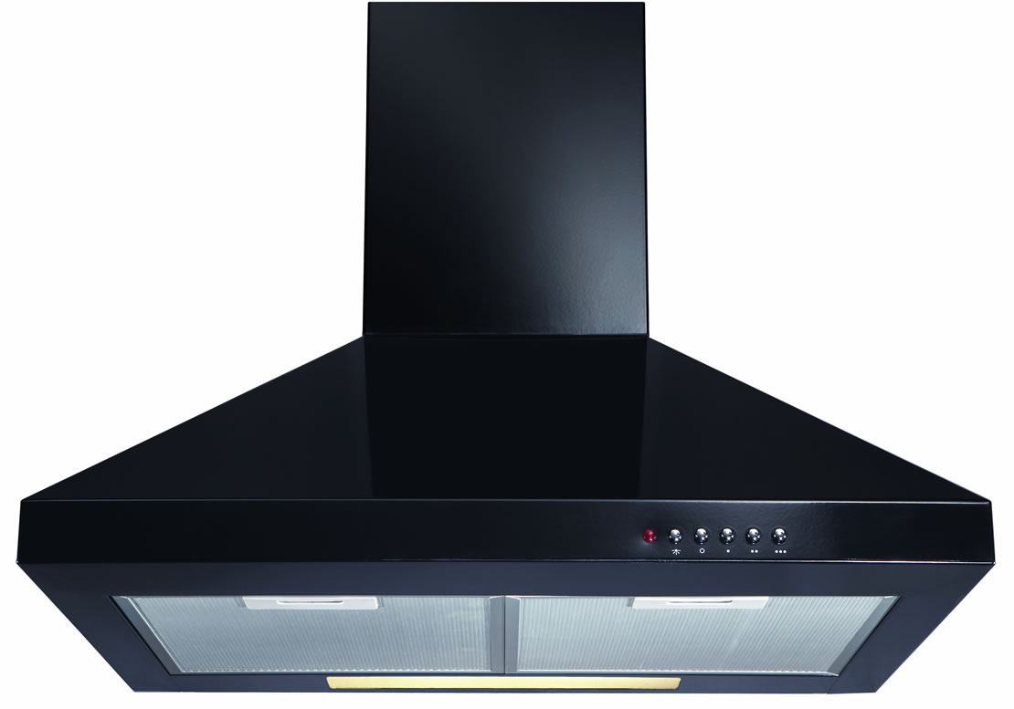 Cda ECH61 60cm Cooker Hood in Black or Stainless Steel (580m3hr)